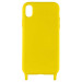 Фото Чехол Cord case c длинным цветным ремешком для Apple iPhone X / XS (5.8") (Желтый) на vchehle.ua