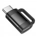 Фото Перехідник Hoco UA31E OTG Type-C male to Lightning female (Black) в маназині vchehle.ua