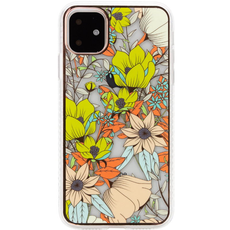 

TPU+PC чехол Flowers для Apple iPhone 11 (6.1") (Цветы) 1165295