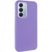 Кожаный чехол Leather Case Metal Buttons для Samsung Galaxy A55 (Light Purple)