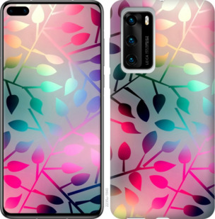 Чехол Листья для Huawei P40