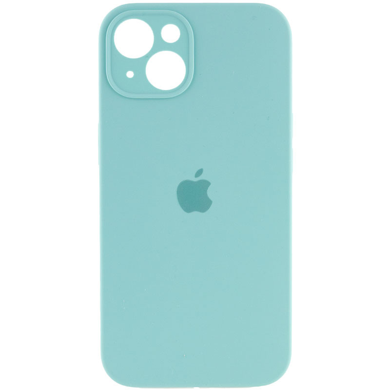 Чохол Silicone Case Full Camera Protective (AA) на Apple iPhone 15 (6.1") (Бірюзовий / Marine Green)