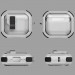 Фото Футляр противоударный Locking Button для наушников Airpods 3 (White) в магазине vchehle.ua