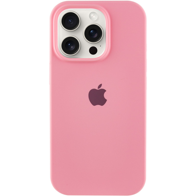 Чохол Silicone Case Full Protective (AA) на Apple iPhone 15 Pro Max (6.7") (Рожевий / Light pink)