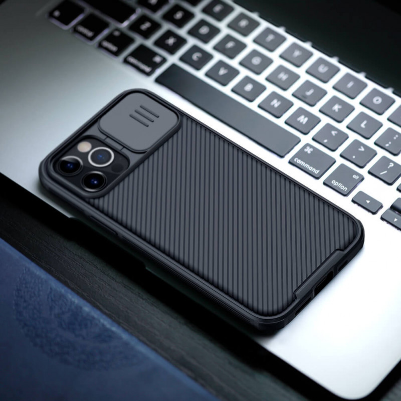 Карбоновая накладка Nillkin CamShield Pro для Apple iPhone 14 Pro (6.1") (Black) в магазине vchehle.ua