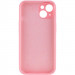 Фото Чехол Silicone Case Full Camera Protective (AA) NO LOGO для Apple iPhone 14 (6.1") (Розовый / Light pink) на vchehle.ua