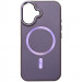 Кожаный чехол SnapCase with Magnetic Safe для Apple iPhone 16 (6.1") (Dark Purple)