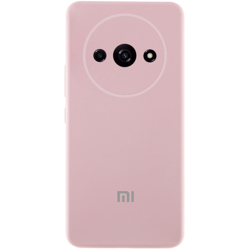 Чехол Silicone Cover Lakshmi Full Camera (AA) with logo для Xiaomi Redmi A3 (Розовый / Pink Sand)
