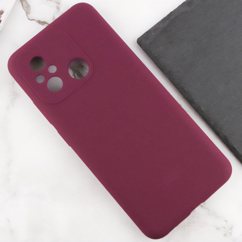 Купити Чохол Silicone Cover Lakshmi Full Camera (AAA) на Xiaomi Redmi 12C (Бордовий / Plum) на vchehle.ua