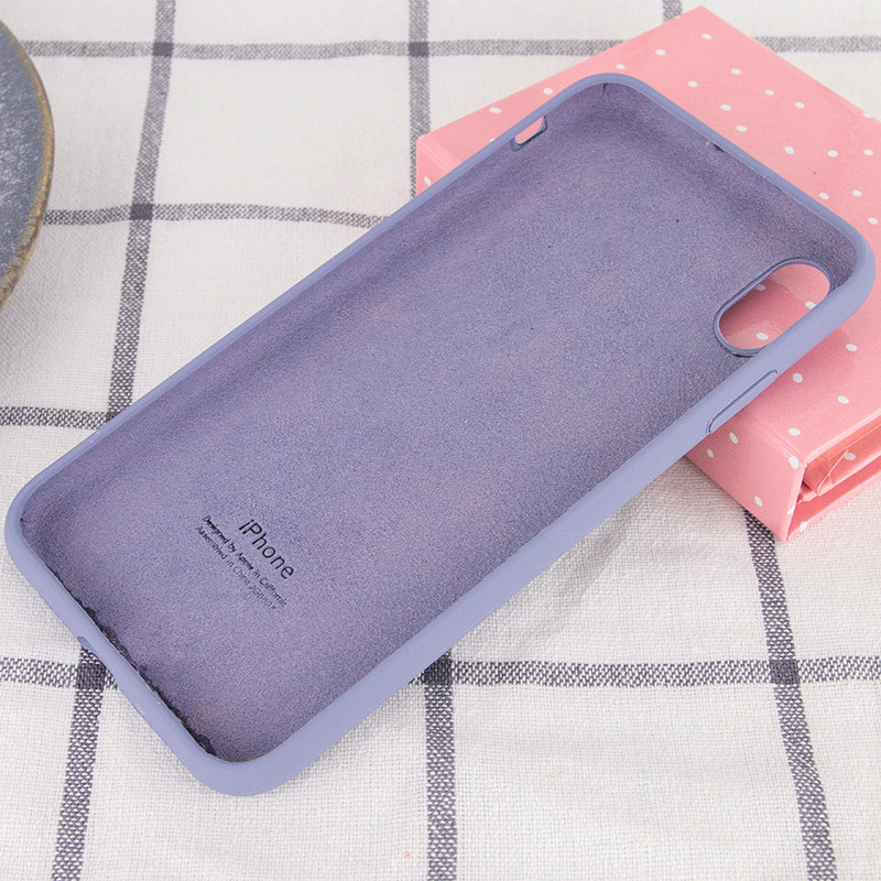 Фото Чехол Silicone Case Full Protective (AA) для Apple iPhone X / XS (5.8") (Серый / Lavender Gray) в магазине vchehle.ua