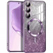 TPU чохол Delight case with Magnetic Safe з захисними лінзами на камеру на Samsung Galaxy S21 (Фіолетовий / Deep Purple)