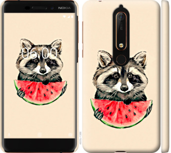 

Чехол Енотик с арбузом для Nokia 6.1 800096