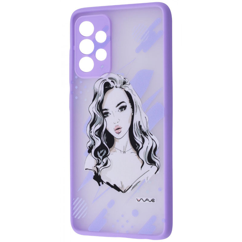 TPU+PC чохол WAVE Cartoon на Samsung Galaxy A52 4G / A52 5G / A52s (Kiss me)