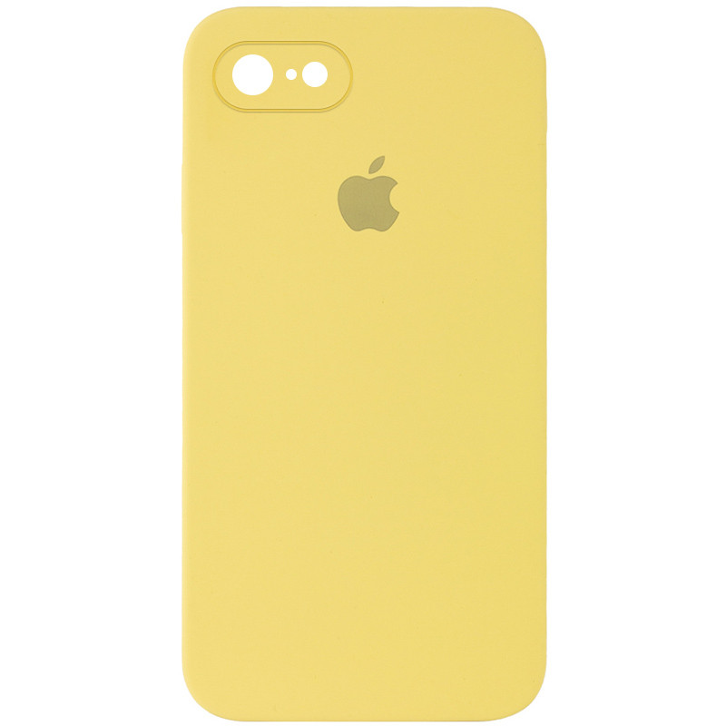 Чехол Silicone Case Square Full Camera Protective (AA) для Apple iPhone 6/6s (4.7") (Желтый / Canary Yellow)