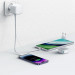 Фото МЗП Usams US-CC209 GaN With Lightning Magnetic Retractable Cable Module XMF Ser. 35W (2USB-C) (White) в маназині vchehle.ua