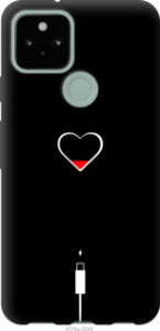 Чехол Подзарядка сердца для Google Pixel 5