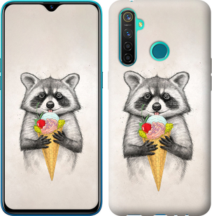

Чехол Енотик с мороженым для Realme 5 Pro 917182