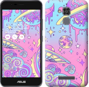 Чехол Розовая галактика для Asus Zenfone 3 Max ZC520TL