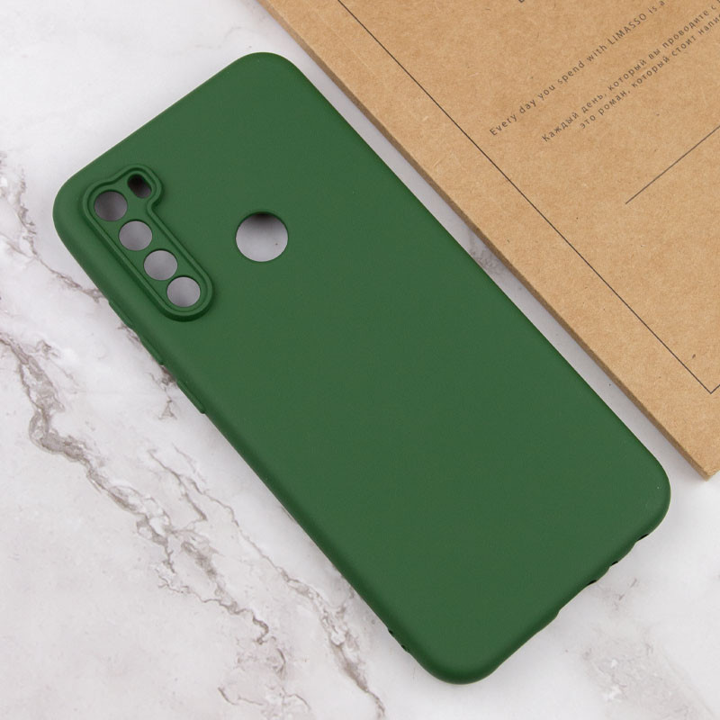 Чехол TPU GETMAN Liquid Silk Full Camera для Xiaomi Redmi Note 8T (Зеленый / Dark green) в магазине vchehle.ua