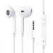 Фото Навушники EarPhones з пультом дистанційного керування і мікрофоном 3.5mm (Білий) на vchehle.ua