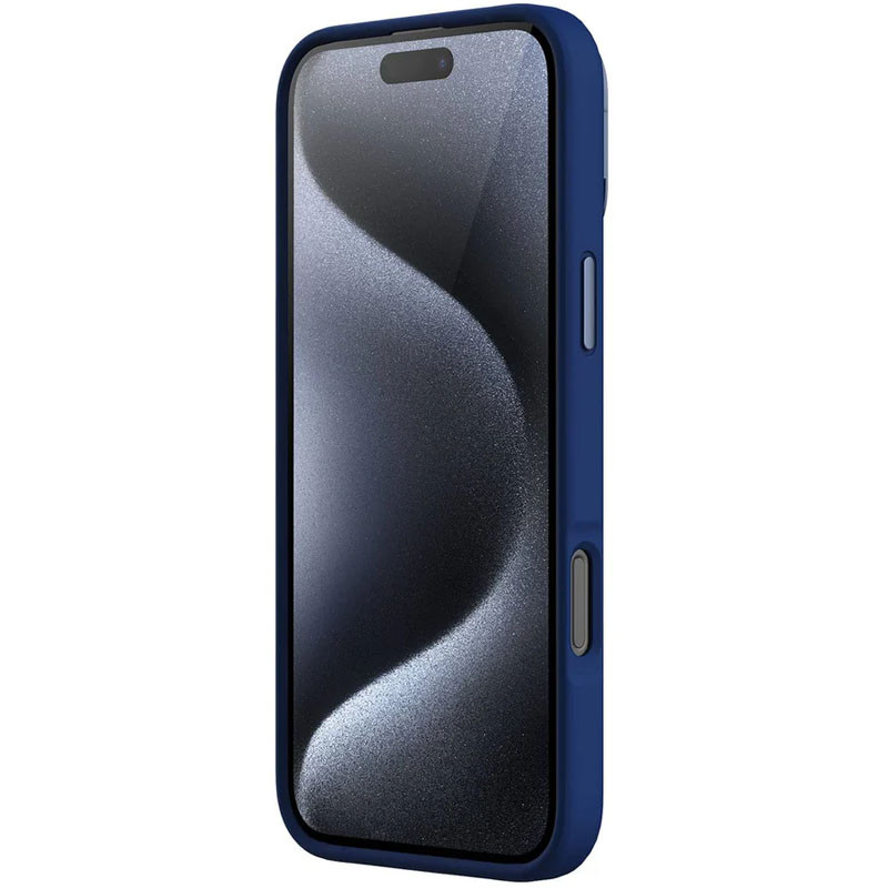 Купить Чехол Silicone Nillkin LensWing Prop Magnetic для Apple iPhone 16 Pro Max (6.9") (Синий / Blue) на vchehle.ua