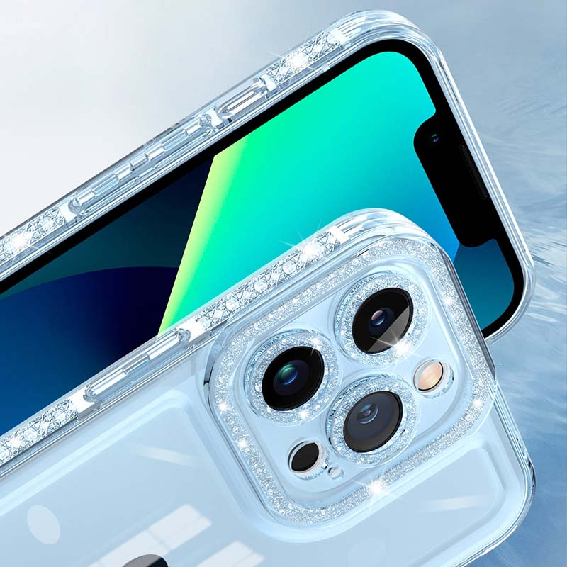 Фото Чехол TPU Starfall Clear для Apple iPhone 14 Pro (6.1") (Голубой) в магазине vchehle.ua