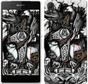 Чехол Тату Викинг для Sony Xperia Z2 D6502/D6503