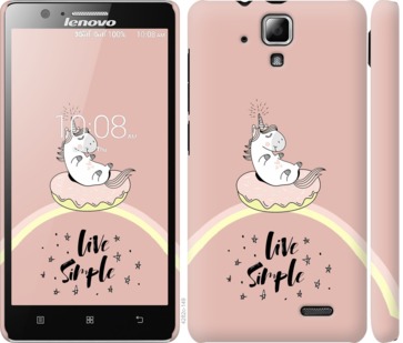 

Чехол Единорожка в пончике для Lenovo A536 719273