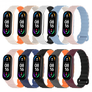 Ремешок Dual-color Magnetic для Xiaomi Mi Band 7/6/5/4/3