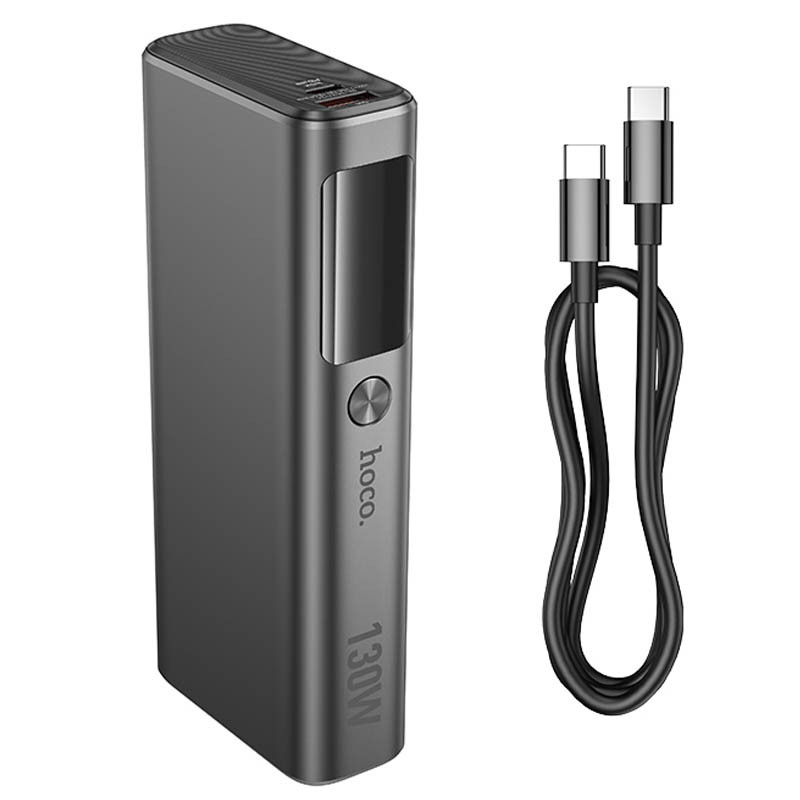 Портативний ЗП Power Bank Hoco Q17B Electric 130W 20000 mAh (Space Gray) в магазині vchehle.ua