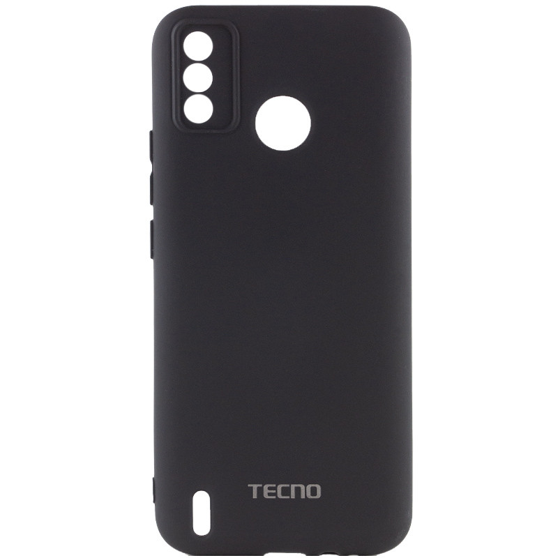 Чохол Silicone Cover My Color Full Camera (A) на TECNO Spark 6 Go (Чорний / Black)