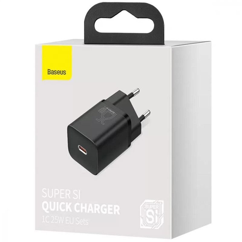 СЗУ Baseus Super Si Quick Charger 25W (1USB-C) (CCSP) (Черный) в магазине vchehle.ua