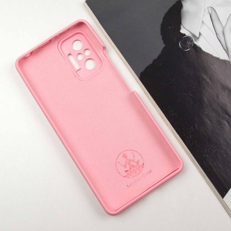Чехол Silicone Cover Lakshmi Full Camera (AAA) для Xiaomi Redmi Note 10 Pro / 10 Pro Max (Розовый / Light pink) в магазине vchehle.ua