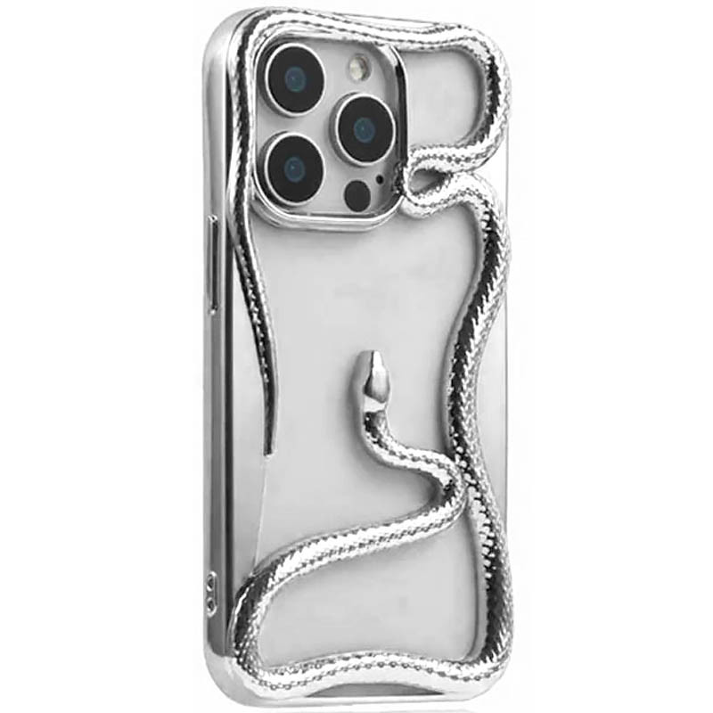 TPU чехол Snake для Apple iPhone 15 Pro (6.1") (Silver)