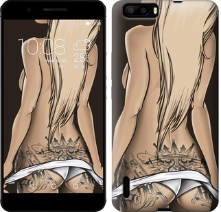 

Чохол Дівчина з татуюванням на Huawei Honor 6 Plus 644432