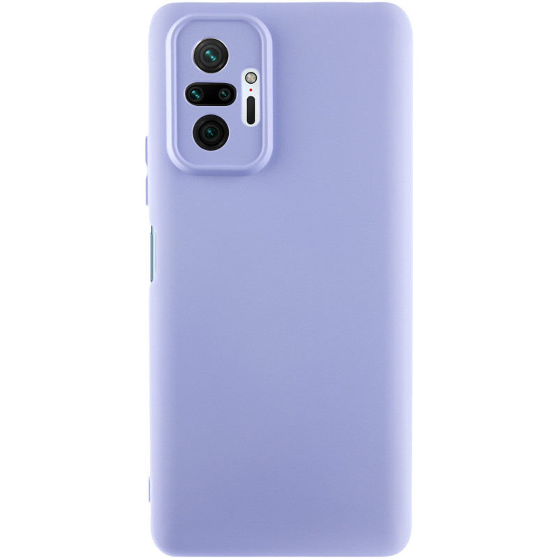 Чехол Silicone Cover Lakshmi Full Camera (AA) для Xiaomi Redmi Note 10 Pro / 10 Pro Max (Сиреневый / Dasheen)