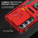 Купить Ударопрочный чехол Camshield Army Ring для Samsung Galaxy S24 FE (Красный / Red) на vchehle.ua