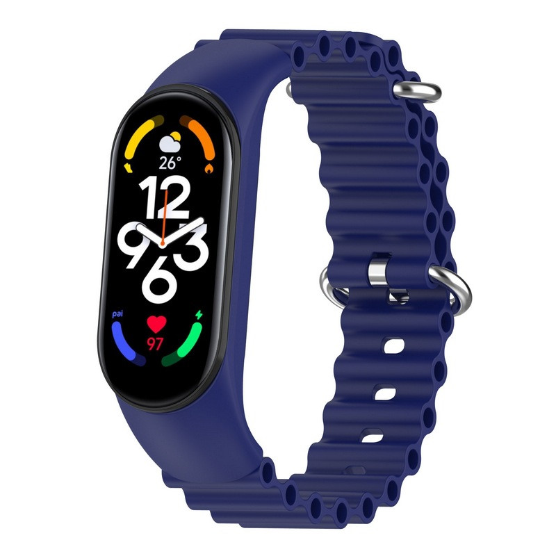 Ремінець Ocean Band для Xiaomi Mi Band 9/8 (Синій / Blue)