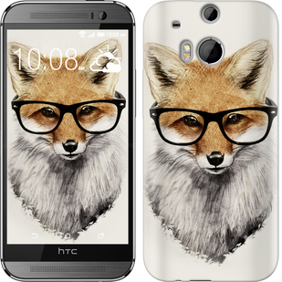 

Чехол Лис в очках для HTC One M8 634303