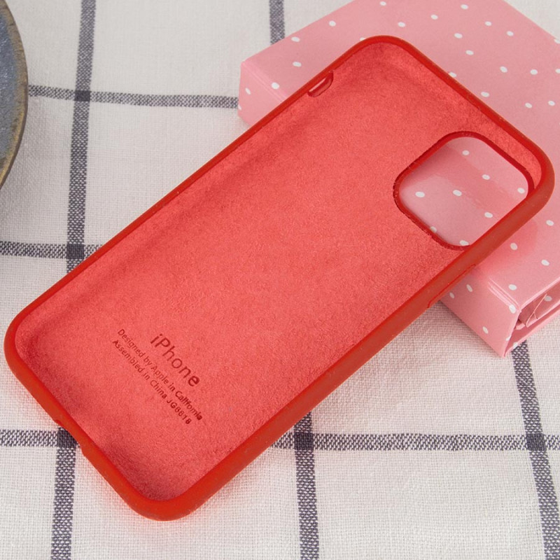 Фото Чехол Silicone Case Full Protective (AA) для Apple iPhone 11 Pro Max (6.5") (Красный / Dark Red) в магазине vchehle.ua