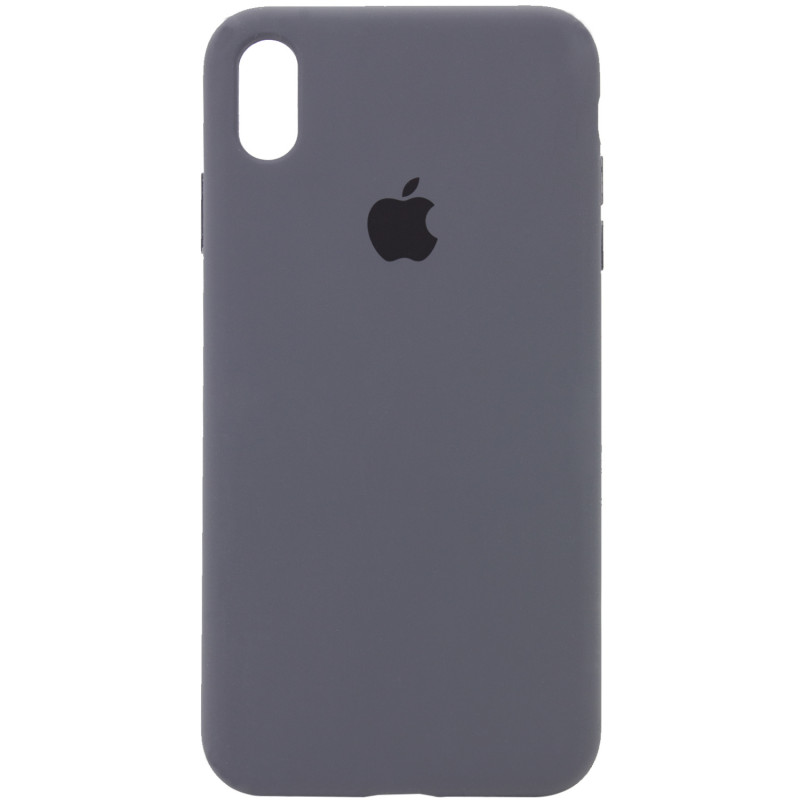 Чохол Silicone Case Full Protective (AA) на Apple iPhone XS Max (6.5") (Сірий / Dark Grey)