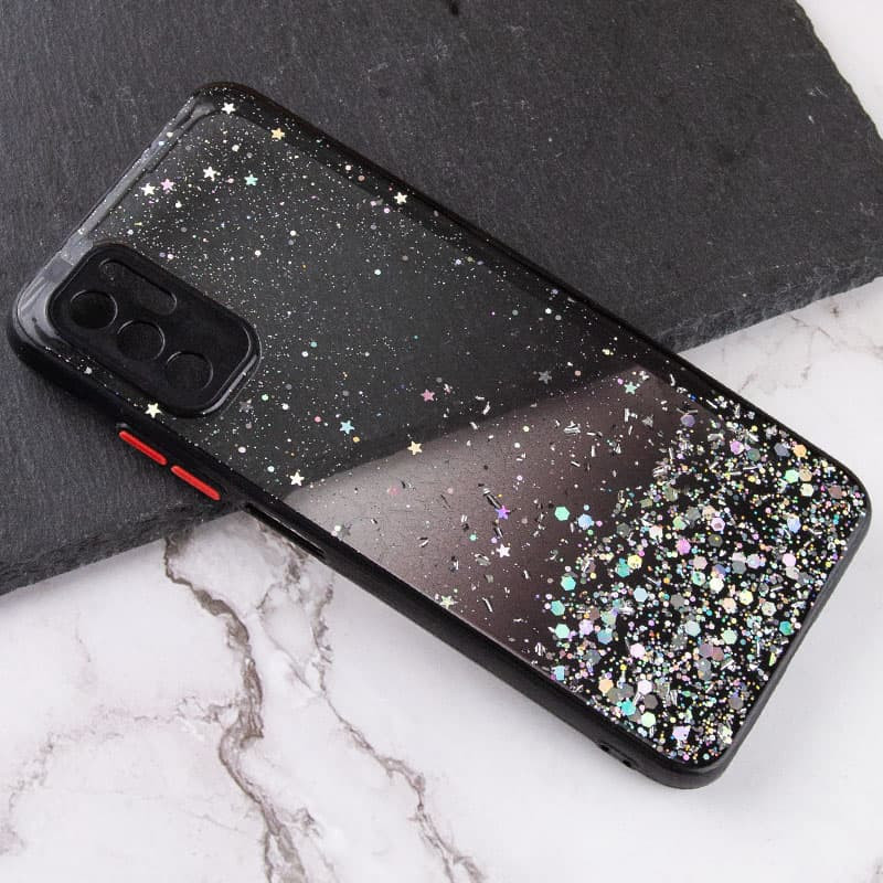 

TPU чохол Spangle star з захистом камери для Xiaomi Redmi Note 10 5G (Чорний) 1211866