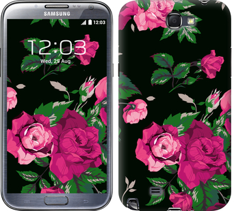 

Чехол Розы на черном фоне для Samsung Galaxy Note 2 N7100 546844