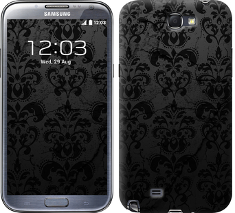 

Чехол узор черный для Samsung Galaxy Note 2 N7100 647832