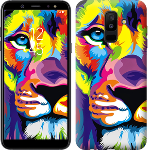 

Чохол Різнобарвний лев на Samsung Galaxy A6 Plus 2018 639555