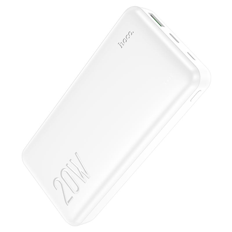 Фото Портативное зарядное устройство Power Bank Hoco J87A Tacker PD20W+QC3.0 20000 mAh (Білий) на vchehle.ua