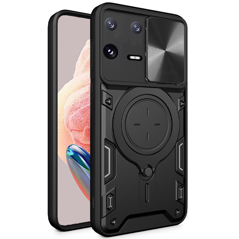 Фото Удароміцний чохол Bracket case with Magnetic на Xiaomi 13 (Black) на vchehle.ua