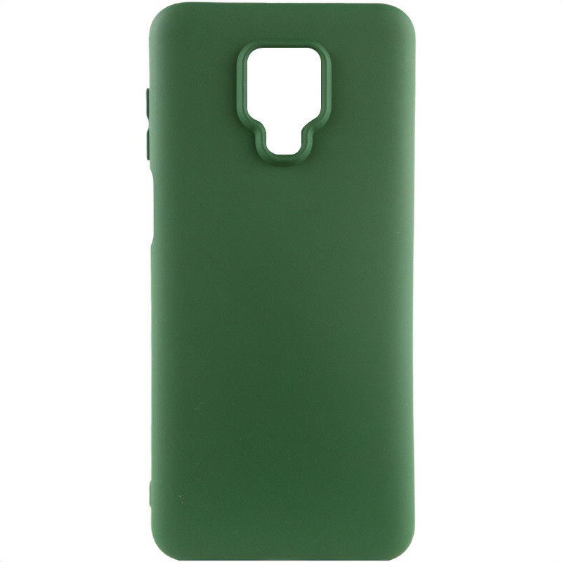 Чохол Silicone Cover Lakshmi (AA) на Xiaomi Redmi Note 9s / Note 9 Pro / Note 9 Pro Max (Зелений / Dark green)