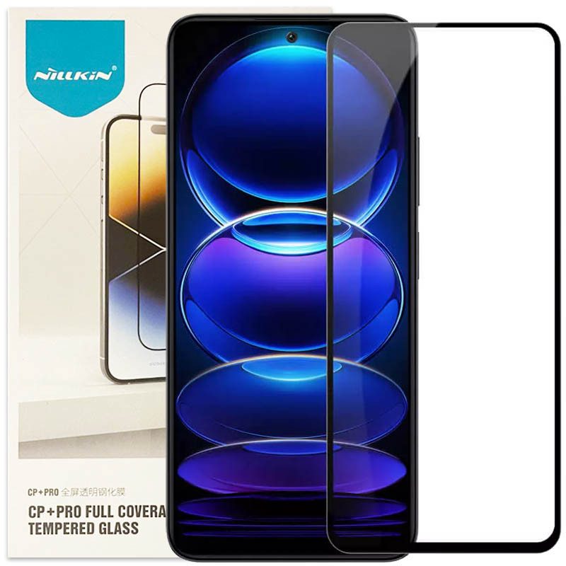 Защитное стекло Nillkin (CP+PRO) для Xiaomi Poco X5 Pro 5G / Note 12 Pro 5G / 12 Pro+ 5G (Черный)