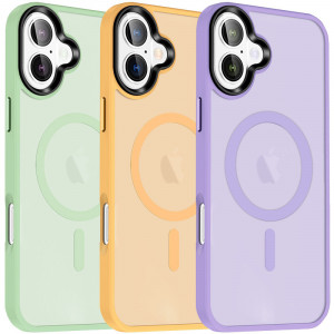 TPU+PC чехол Metal Buttons with  Magnetic Safe Colorful для Apple iPhone 16 Plus (6.7")